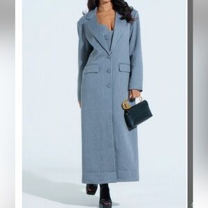 BUSINESS MEETS PLEASURE OVERSIZED TRENCH AND DRESS SET - 1X